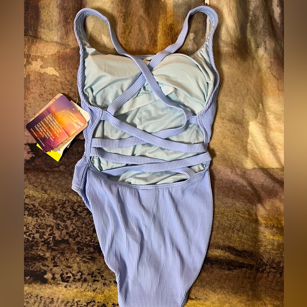 Strappy One-Piece Bathing Suit - M - NWT